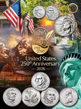 New Whitman 2026 P or D or S US 250th Anniversary Coins Empty Color Folder Folder price
