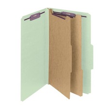 Smead Pressboard Classification File Folder Safeshield Fasteners 2 Dividers 2 Folder price
