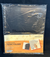 Meccaline Classic Black Spiral Music Folder Letter Size 40 Sleeves Folder price