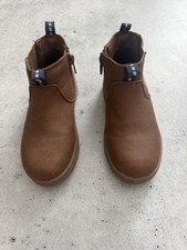 Cat & Jack Boys Casual Boots Size 12 Camel Zippered Ankle Boots Preowned Jongens laarzen price