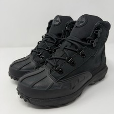 Timberland Converge Mid Boys Boots Size 1 Black Nubuck Lace Up TB0A5XNH001 Jongens laarzen price