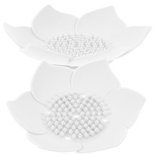 2pcs Self Draining Silicone Soap Holder Flower Soap Dish for Household Soap Dish price