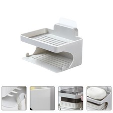 Punch-Free Soap Dish Holder Bathroom Double Layer Soap Organizer Box Shelf Soap Dish price