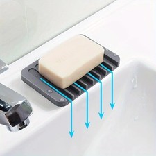 Soap Dish - Creative Silicone Draining Soap Holder for Countertop - 1-Pack Soap Dish price