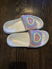 The Children's Place Girls Slides Sandals Slippers Colourful Size 1 EUC Meisjes slippers & sandalen price