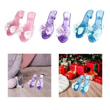 Princess Shoes Girls Children's Sandals Heel Shoes Slippers with Bow Meisjes slippers & sandalen price
