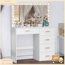 Vanity Table Set Large 11 LED Mirror Makeup Desk with Storage Dressing Dresser Ladekast / kaptafel price