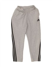 ADIDAS Girls Tracksuit Trousers 9-10 Years Grey Cotton BX68 Meisjes trainingspak price