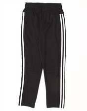 ADIDAS Girls Tracksuit Trousers 9-10 Years Black Polyester IZ10 Meisjes trainingspak price