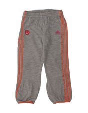 ADIDAS Girls Tracksuit Trousers Joggers 2-3 Years Grey Cotton AN07 Meisjes trainingspak price
