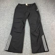 Adidas Womens Tracksuit Bottoms Sweat Pants Joggers M UK 10 Black Wide Leg Baggy Dames trainingspak price