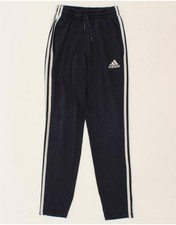ADIDAS Womens Tracksuit Trousers UK 4 XS Navy Blue Cotton BR06 Dames trainingspak price