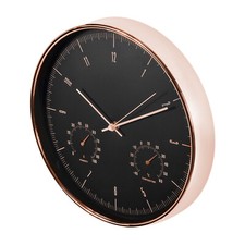 Wandklok met thermometer en hygrometer CE70 G goude kleur Wandklok price
