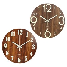 Moderne Wandklok 10 Inch Stille Nietbolzenbolzen Tikkende Quartz   Lichtgevende Wandklok price