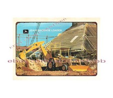 construction forestry industrial heavy equipment Backhoe Loader metal tin sign Industriële keukenapparatuur price