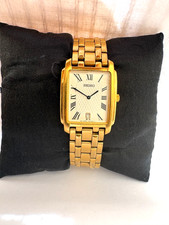 Seiko Mens Vintage Quartz Date Gold Plated Bracelet Watch V739-5A70 Goud Armband price