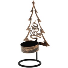 Xmas Tree Style Candle Stand Novelty Iron Art Christmas Candle Holder Tabletop Candle Houder price