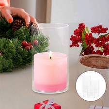 Glass Cylinder Candle Cup Clear Wedding Centerpieces Candle Holder Modern Decor Candle Houder price