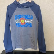 Colorado mens baseball hoodie flag made of baseball images medium hooded Henley Heren sweatshirt price
