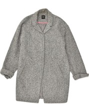 OASIS Womens Overcoat UK 12 Medium Grey Polyester AB45 Dames overjas price