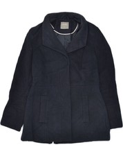 OASIS Womens Overcoat UK 10 Small Navy Blue Polyester YF04 Dames overjas price