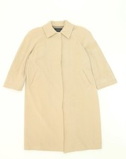AMULETI Womens Overcoat UK 12 Medium Beige Wool CK02 Dames overjas price