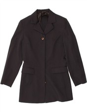 VINTAGE Womens Overcoat IT 40 Small Grey Polyester KU16 Dames overjas price