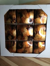 Handcrafted  Multi-panel Metal Wall Art Abstract Metal 25x25 Square  Burgundy... Meerdelige / forex wanddecoratie price