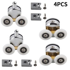 Double Top And Single Bottom Chromed Zinc-Alloy Sliding Shower Cabin Pulleys Douche Cabin price