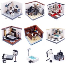 MOC City Street View Office Church ICU Bed Studio Shower Room Christmas Cabin Douche Cabin price