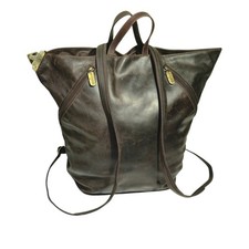 Bear Design Convertible Leather Backpack Tote Bag Dark Brown 2-in-1 Handbag Dames Backpack price