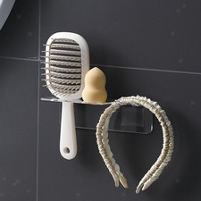 Bathroom Accessories Organizer Set Acrylic Hair Brush Holder Wall Mounted Rack Badkamer Verzorging Accessoires price
