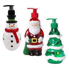 Bathroom Accessories Christmas Soap Dispenser 350ml Festive Plastic Refillable Badkamer Verzorging Accessoires price