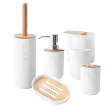 Bathroom Accessories Smooth Countertop Decor Dispenser PP for Hotel Bath Badkamer Verzorging Accessoires price