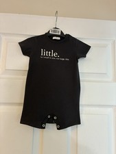 Baby Boys Dark Grey Romper From Next Age 3-6 Months Worn Once Excellent Con Baby romper price