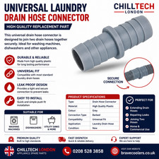 Universal Drain Hose Connector for Washing Machines Dishwashers Grey Washing Machines price