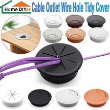 Plastic Desk Cable Grommet 50-80mm Computer Table Outlet Wire Hole Tidy Cover Kantoor Computer Bureau price