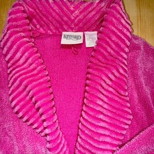 Kinnaird Plush Robe Spa Bathrobe Soft Cozy Loungewear Hot Pink Women's Size L Bathrobe price
