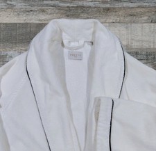 Frette Bathrobe Shawl Collar White 100% Cotton Large Mens Terry Luxury Bathrobe price