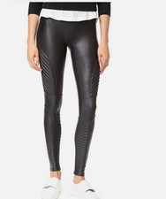 SPANX Fashion Women Slim Moto leather  Leggings Stretchy Skinny Pants sz L Leggings price