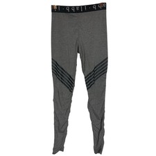 ilabb Women's Gray and Black Yoga Leggings Ruched Leg Detail Back Zipper Pocket Leggings price