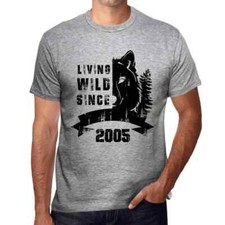 Heren Grafisch T-Shirt Levend wild sinds 2005 – Living Wild Since 2005 – Cadeau Heren Shirt price