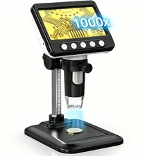 Coin Microscope, 4.3" LCD USB Digital 1000X 1080P Coin Magnifier | 8 Adjustable Microscope price