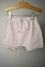 Matalan Baby Boys Red White Striped Cotton Shorts Drawstring 3-6 Months Baby shorts price