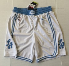 Nike Los Angeles Lakers Baby Blue White Shorts Size Large Baby shorts price