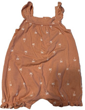 Baby Girls 24 mo Carters Peach One Piece Palm Tree Ruffled Tank Shorts Romper Baby shorts price