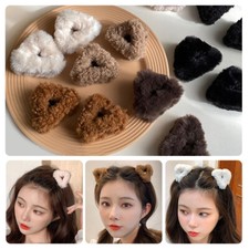 2pcs Cute Cat Ears Hair Clip Headband Animal Ear Fluffy Plush Hairband Hairgrips Haarspelden, diademen & haarbanden price