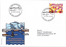 Schweiz Brief SST Interlaken 1996 Eidg. Musikfest Lakens price