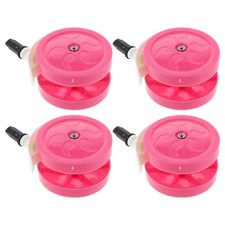 4Pcs Reusable Baby Walker Wheels Replacement Universal Rotation Rosy PP Casters Loopstoeltje price