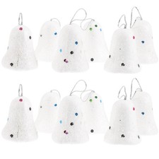 12 Pcs White Foam Bells Christmas Ornaments for Holiday Decoration Kerstdecoraties en accessoires price
